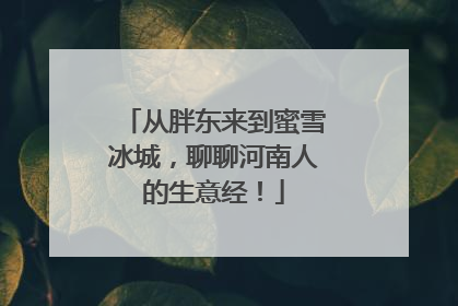 从胖东来到蜜雪冰城，聊聊河南人的生意经！